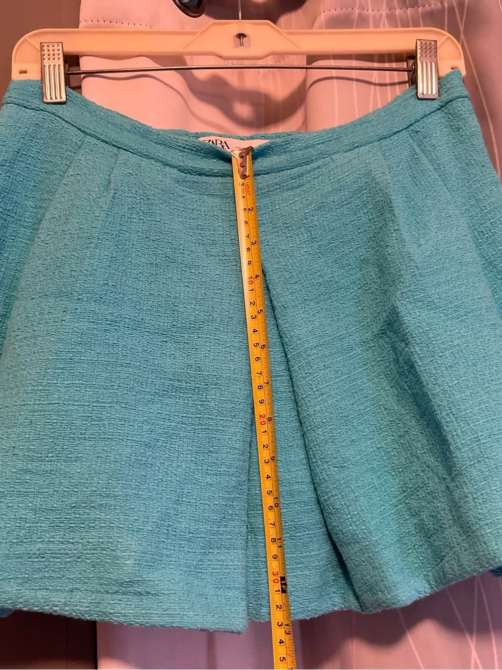 Zara Set Skirt & Jacket Set Turquoise Aqua Blue Two Piece
